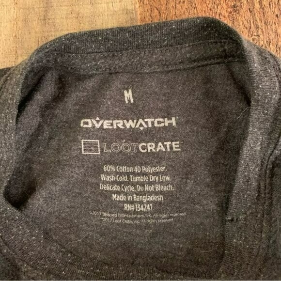 Loot crate overwatch primal rage monkey womens short sleeve graphic t-shirt -M - Picture 7 of 9